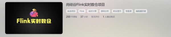 尚硅谷Flink实时数仓项目，实战视频+源码解析百度云-1