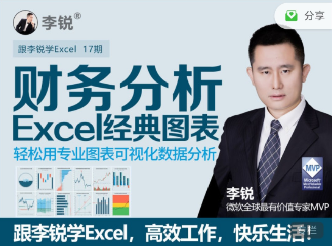 李锐Excel财务分析经典图表插图